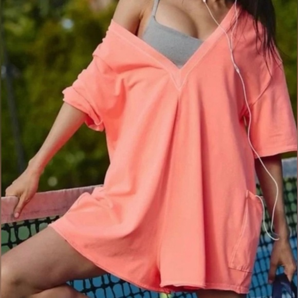 NWOT Free People Hot Shot Tee Romper - Picture 2 of 15